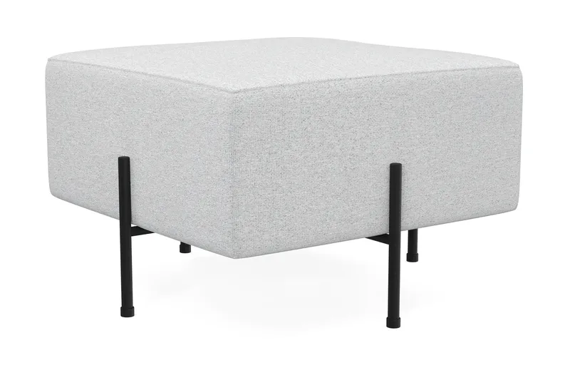 Menard Compact Sittpuff 60 cm Kvadratisk - Ljusgrå - Möbler - Stolar & fåtöljer - Pall & puff - Sittpuff