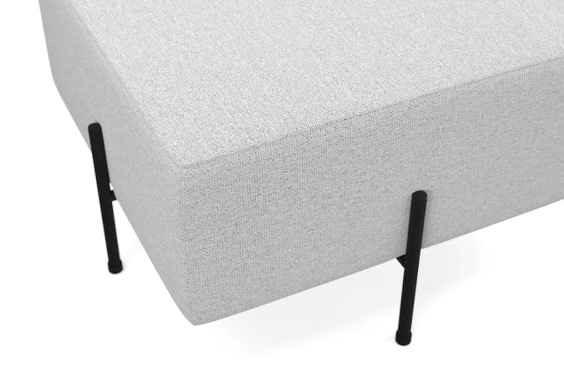 Menard Compact Sittpuff 60 cm Kvadratisk - Ljusgrå - Möbler - Stolar & fåtöljer - Pall & puff - Sittpuff