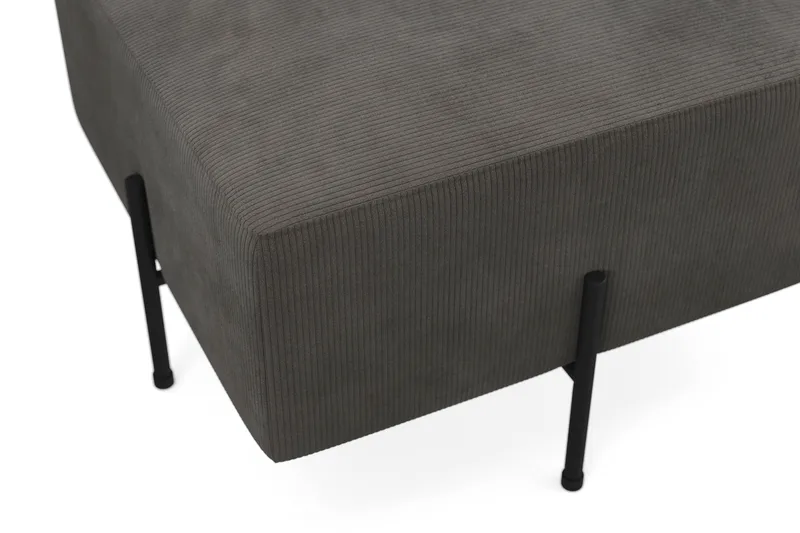 Menard Compact Sittpuff 60 cm Kvadratisk - Mörkgrå - Möbler - Stolar & fåtöljer - Pall & puff - Sittpuff
