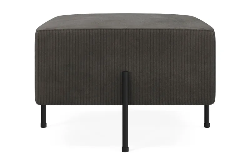 Menard Compact Sittpuff 60 cm Kvadratisk, Mörkgrå