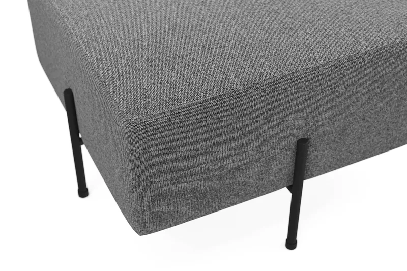 Menard Compact Sittpuff 60 cm Kvadratisk - Mörkgrå - Möbler - Stolar & fåtöljer - Pall & puff - Sittpuff