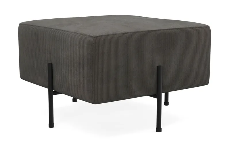 Menard Compact Sittpuff 60 cm Kvadratisk - Mörkgrå - Möbler - Stolar & fåtöljer - Pall & puff - Sittpuff