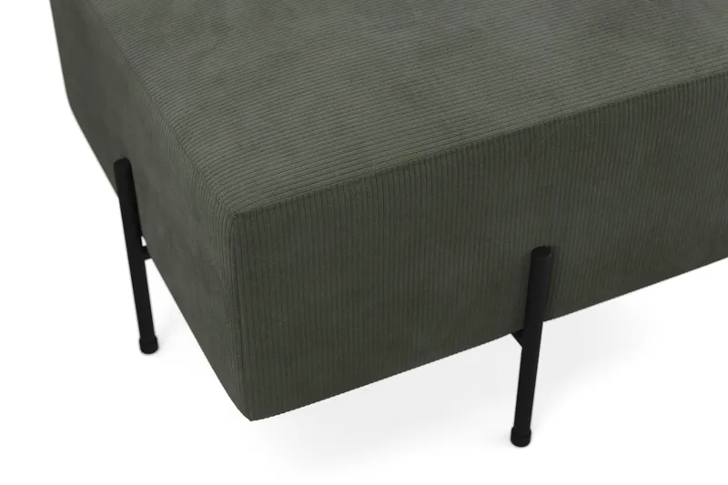 Menard Compact Sittpuff 60 cm Kvadratisk - Mörkgrön - Möbler - Stolar & fåtöljer - Pall & puff - Sittpuff