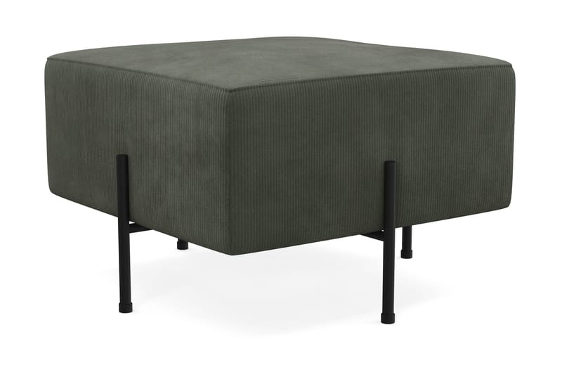 Menard Compact Sittpuff 60 cm Kvadratisk - Mörkgrön - Möbler - Stolar & fåtöljer - Pall & puff - Sittpuff