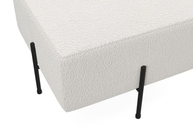 Menard Compact Sittpuff 60 cm Kvadratisk - Vit - Möbler - Stolar & fåtöljer - Pall & puff - Sittpuff