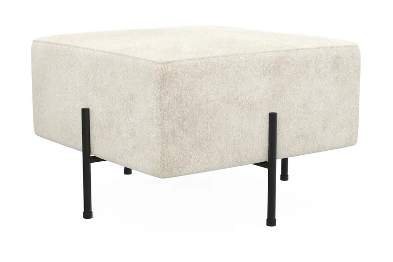 Menard Compact Sittpuff 60 cm Kvadratisk - Vit - Möbler - Stolar & fåtöljer - Pall & puff - Sittpuff