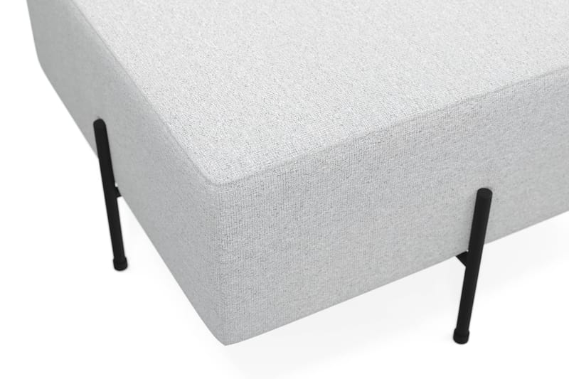Menard Compact Sittpuff 70 cm Kvadratisk - Ljusgrå - Möbler - Stolar & fåtöljer - Pall & puff - Sittpuff