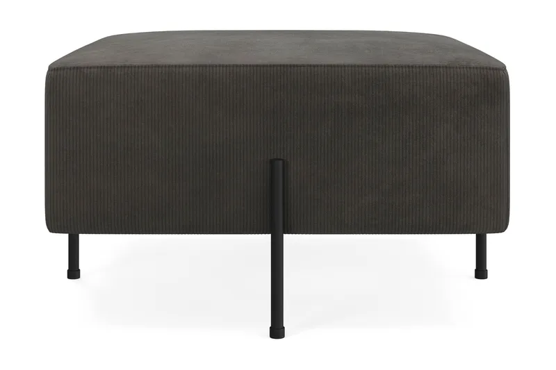 Menard Compact Sittpuff 70 cm Kvadratisk - Mörkgrå - Möbler - Stolar & fåtöljer - Pall & puff - Sittpuff