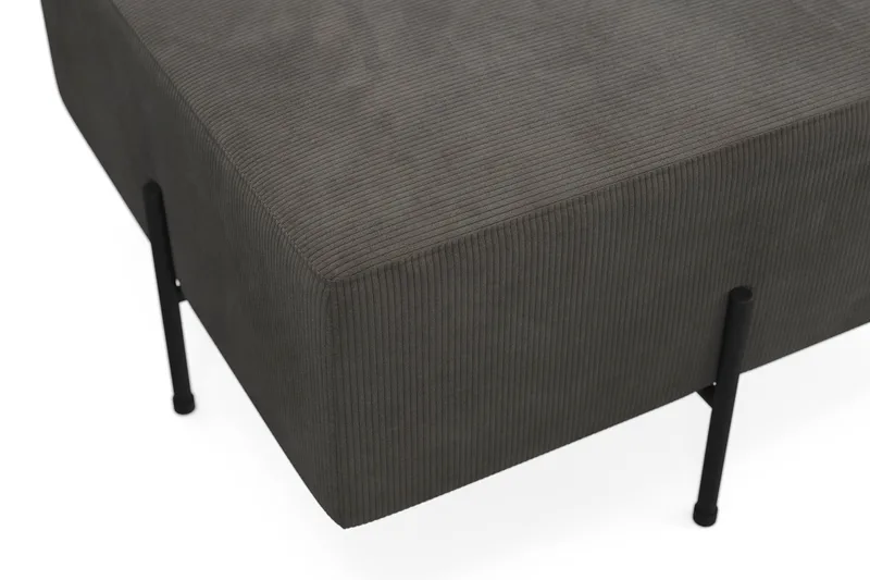 Menard Compact Sittpuff 70 cm Kvadratisk - Mörkgrå - Möbler - Stolar & fåtöljer - Pall & puff - Sittpuff