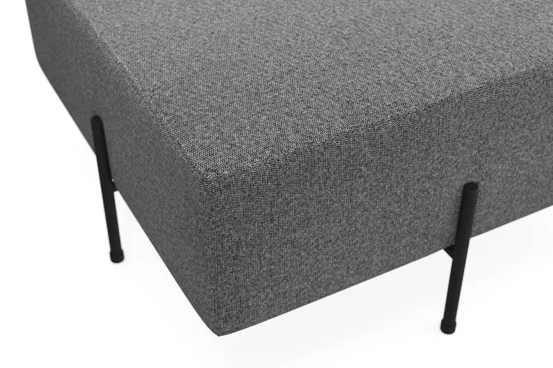 Menard Compact Sittpuff 70 cm Kvadratisk - Mörkgrå - Möbler - Stolar & fåtöljer - Pall & puff - Sittpuff