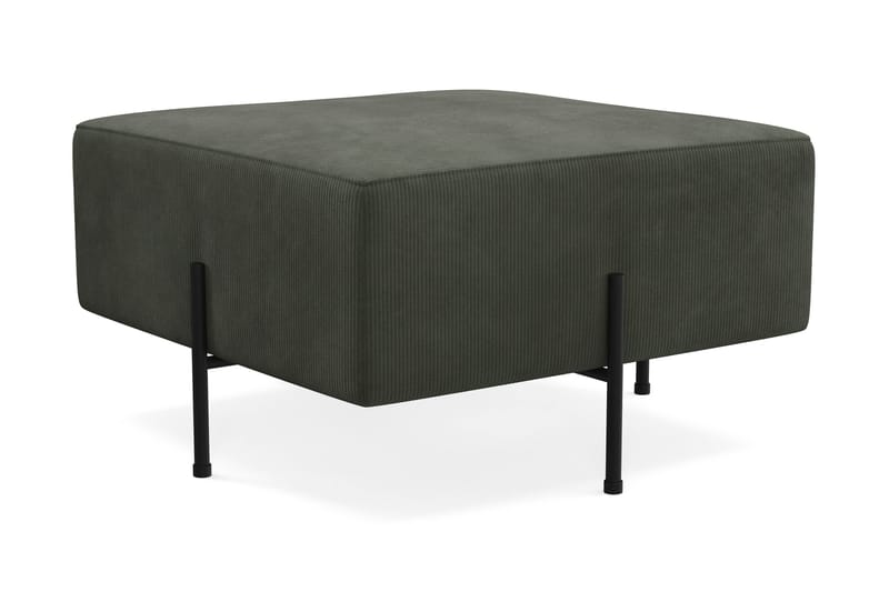 Menard Compact Sittpuff 70 cm Kvadratisk - Mörkgrön - Möbler - Stolar & fåtöljer - Pall & puff - Sittpuff