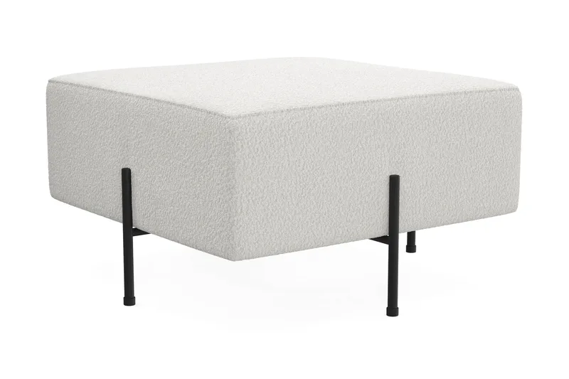 Menard Compact Sittpuff 70 cm Kvadratisk - Vit - Möbler - Stolar & fåtöljer - Pall & puff - Sittpuff