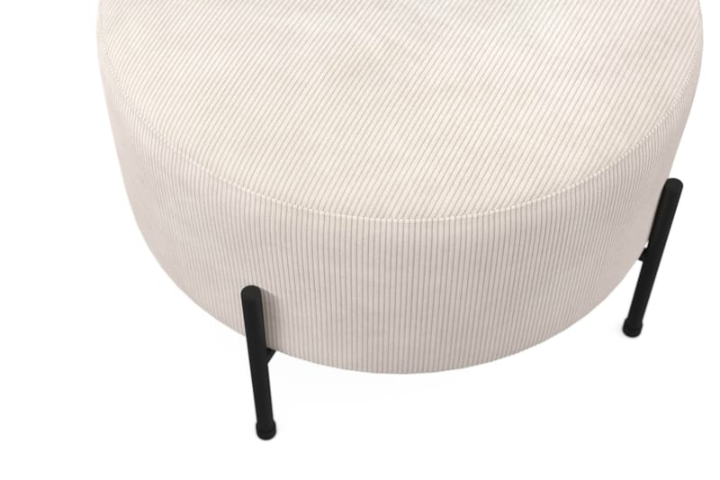 Menard Compact Sittpuff Rund 60 cm - Beige - Möbler - Stolar & fåtöljer - Pall & puff - Sittpuff