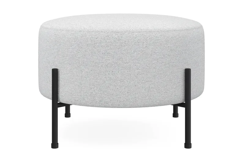 Menard Compact Sittpuff Rund 60 cm, Ljusgrå