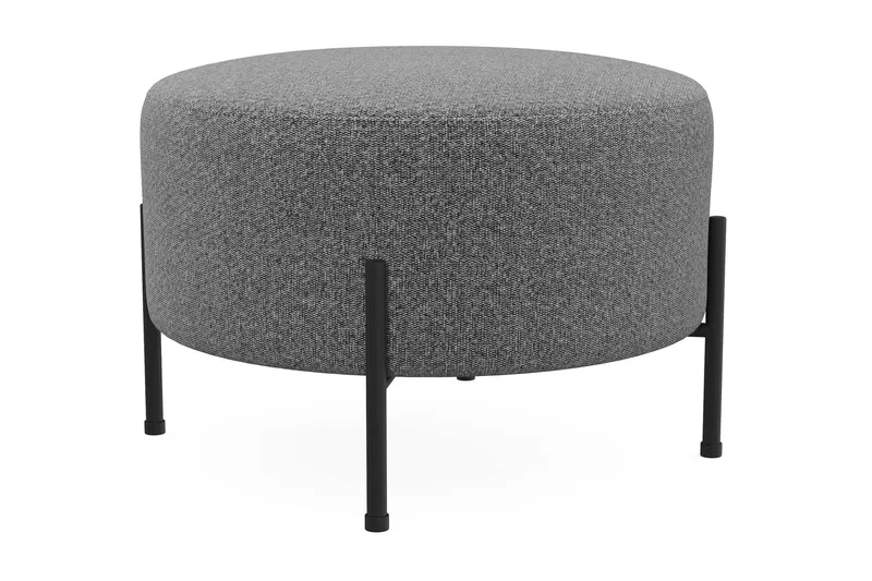 Menard Compact Sittpuff Rund 60 cm - Mörkgrå - Möbler - Stolar & fåtöljer - Pall & puff - Sittpuff