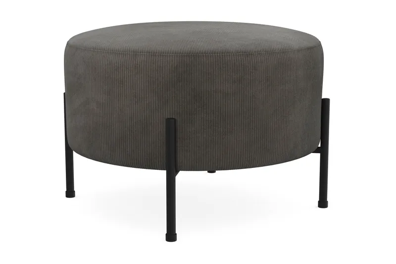 Menard Compact Sittpuff Rund 60 cm - Mörkgrå - Möbler - Stolar & fåtöljer - Pall & puff - Sittpuff