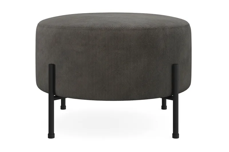 Menard Compact Sittpuff Rund 60 cm - Mörkgrå - Möbler - Stolar & fåtöljer - Pall & puff - Sittpuff