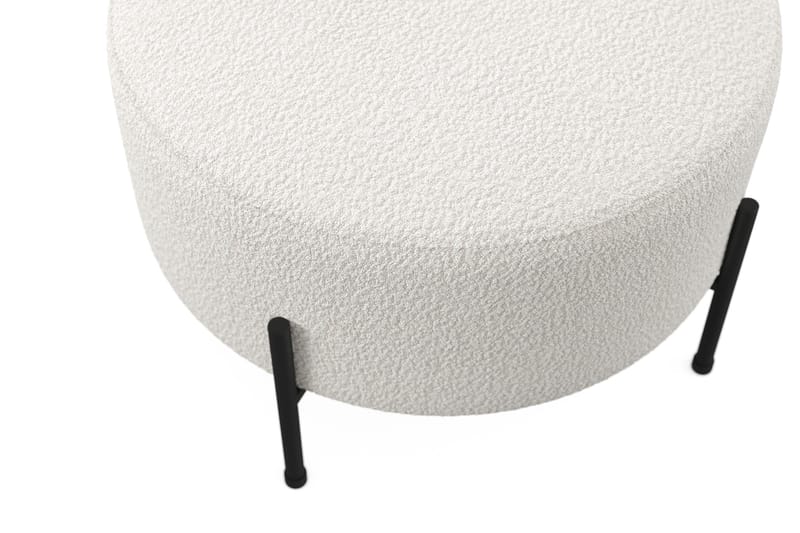 Menard Compact Sittpuff Rund 60 cm - Vit - Sittpuff