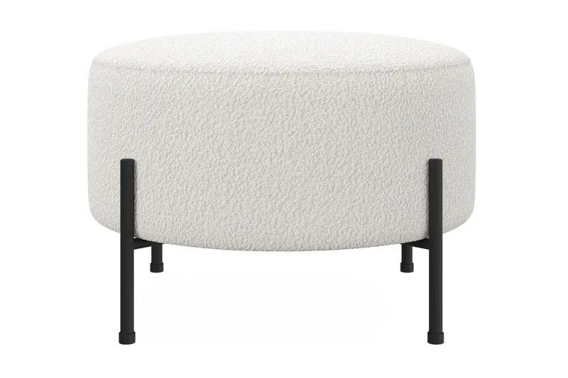 Menard Compact Sittpuff Rund 60 cm - Vit - Möbler - Stolar & fåtöljer - Pall & puff - Sittpuff