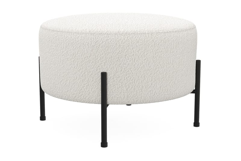 Menard Compact Sittpuff Rund 60 cm - Vit - Möbler - Stolar & fåtöljer - Pall & puff - Sittpuff