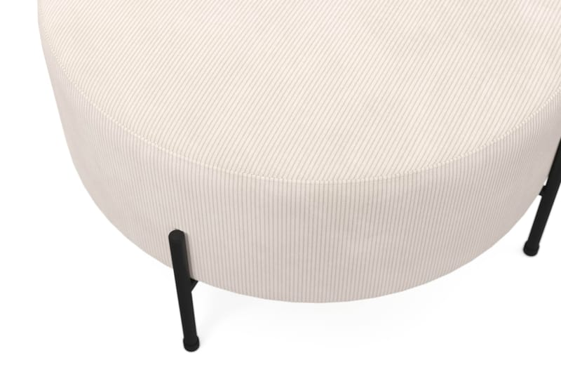 Menard Compact Sittpuff Rund 70 cm - Beige - Sittpuff - Marockansk sittpuff - Sittmöbler med förvaring - Sittpuff med förvaring