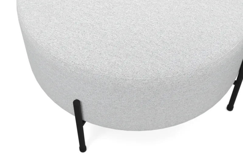 Menard Compact Sittpuff Rund 70 cm - Ljusgrå - Möbler - Stolar & fåtöljer - Pall & puff - Sittpuff