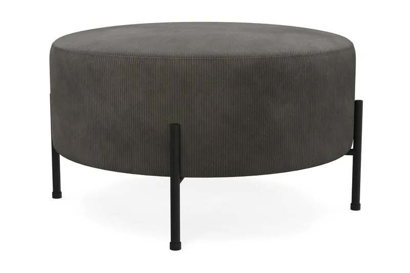 Menard Compact Sittpuff Rund 70 cm - Mörkgrå - Möbler - Stolar & fåtöljer - Pall & puff - Sittpuff