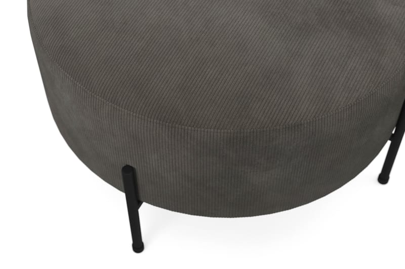 Menard Compact Sittpuff Rund 70 cm - Mörkgrå - Sittpuff