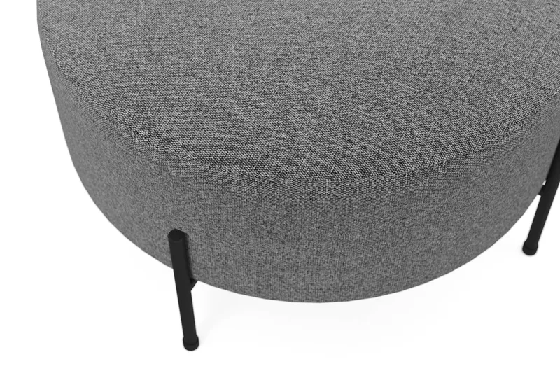 Menard Compact Sittpuff Rund 70 cm - Mörkgrå - Möbler - Stolar & fåtöljer - Pall & puff - Sittpuff