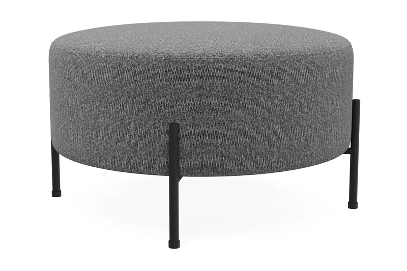 Menard Compact Sittpuff Rund 70 cm - Mörkgrå - Möbler - Stolar & fåtöljer - Pall & puff - Sittpuff
