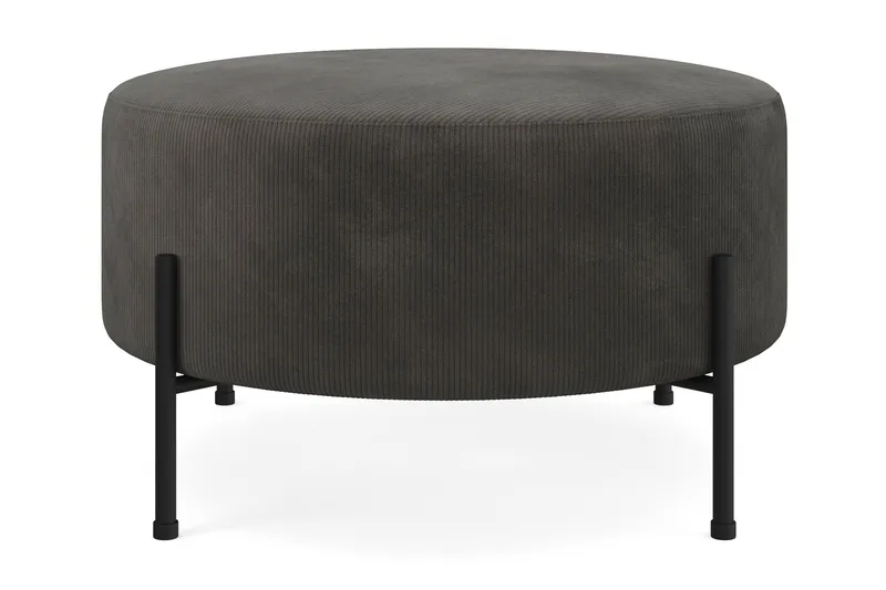 Menard Compact Sittpuff Rund 70 cm - Mörkgrå - Möbler - Stolar & fåtöljer - Pall & puff - Sittpuff