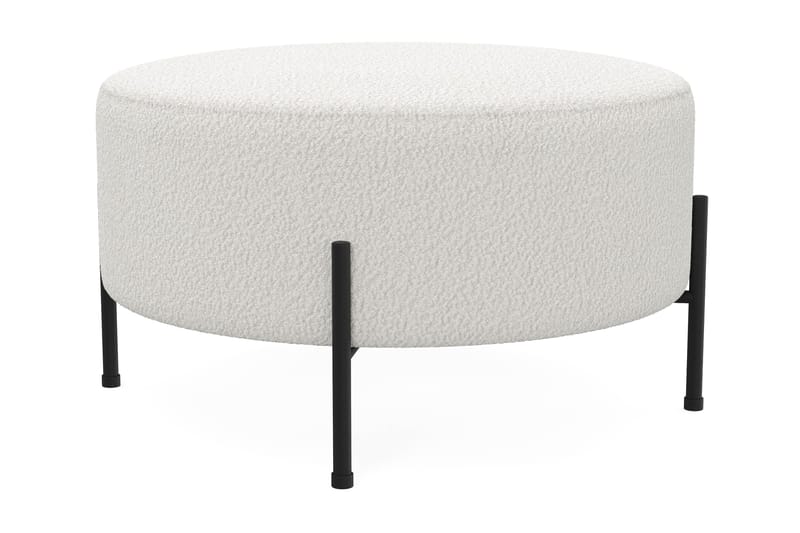 Menard Compact Sittpuff Rund 70 cm - Vit - Möbler - Stolar & f åtöljer - Pall & puff - Sittpuff