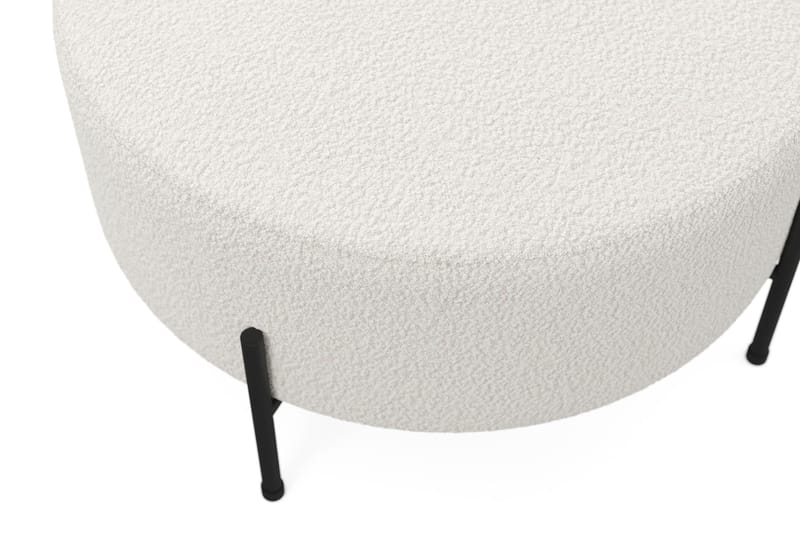 Menard Compact Sittpuff Rund 70 cm - Vit - Sittpuff