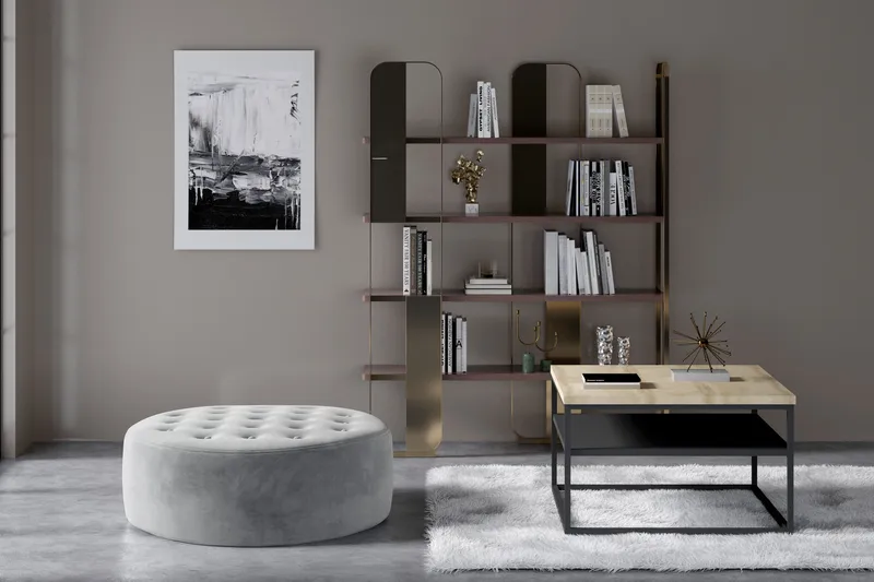 Montyda Sittpuff Rund - Grå - Möbler - Stolar & fåtöljer - Pall & puff - Sittpuff