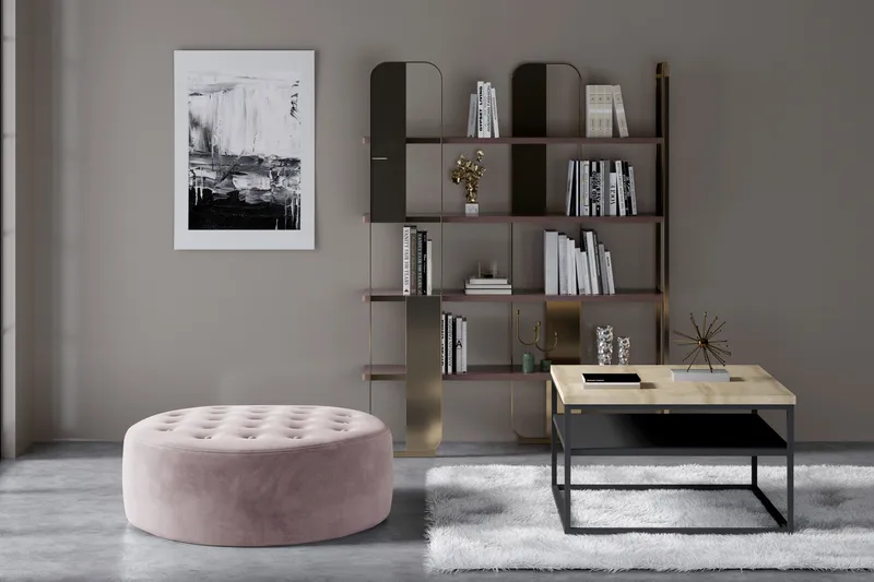 Montyda Sittpuff Rund - Rosa - Möbler - Stolar & fåtöljer - Pall & puff - Sittpuff