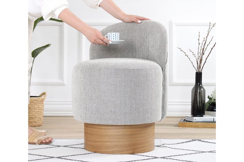 Muktan Sittpuff 47 cm - Grå - Möbler - Stolar & fåtöljer - Pall & puff - Sittpuff