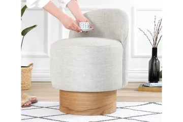 Muktan Sittpuff 47 cm - Ljusgrå - Möbler - Stolar & fåtöljer - Pall & puff - Sittpuff
