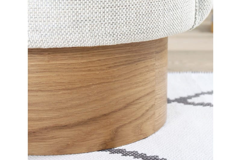 Muktan Sittpuff 47 cm - Ljusgrå - Möbler - Stolar & fåtöljer - Pall & puff - Sittpuff