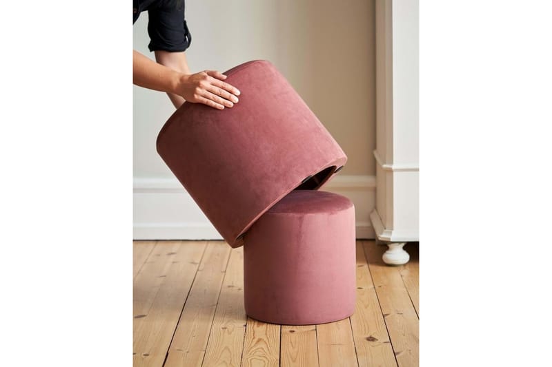 Mukuro Sittpuff 50 cm - Rosa - Möbler - Stolar & fåtöljer - Pall & puff - Sittpuff