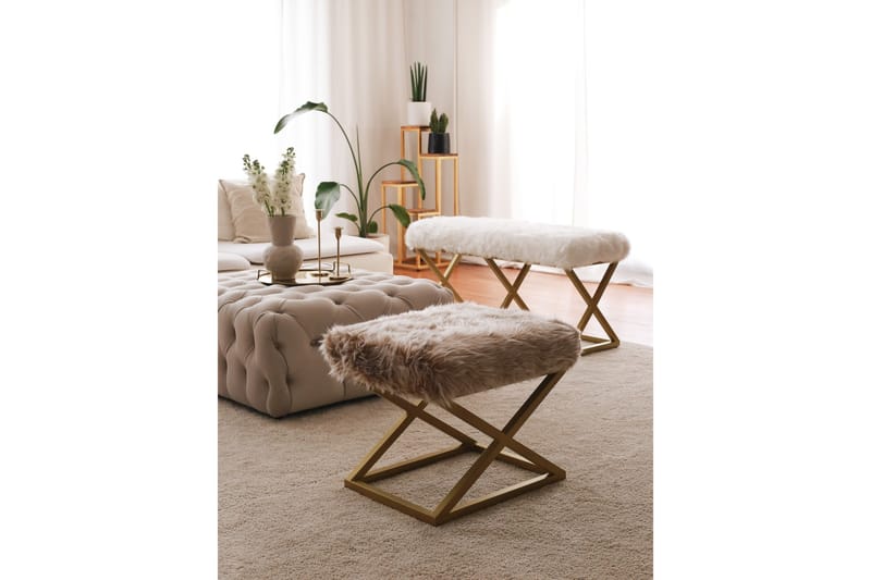 Murmu Sittpuff 50 cm - Brun - Möbler - Stolar & fåtöljer - Pall & puff - Sittpuff