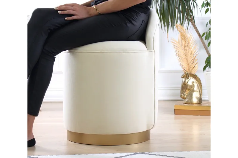 Murwillumbah Sittpuff 45 cm - Beige - Möbler - Stolar & fåtöljer - Pall & puff - Sittpuff