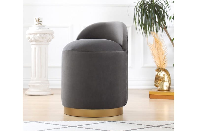 Murwillumbah Sittpuff 45 cm - Mörkgrå - Möbler - Stolar & fåtöljer - Pall & puff - Sittpuff