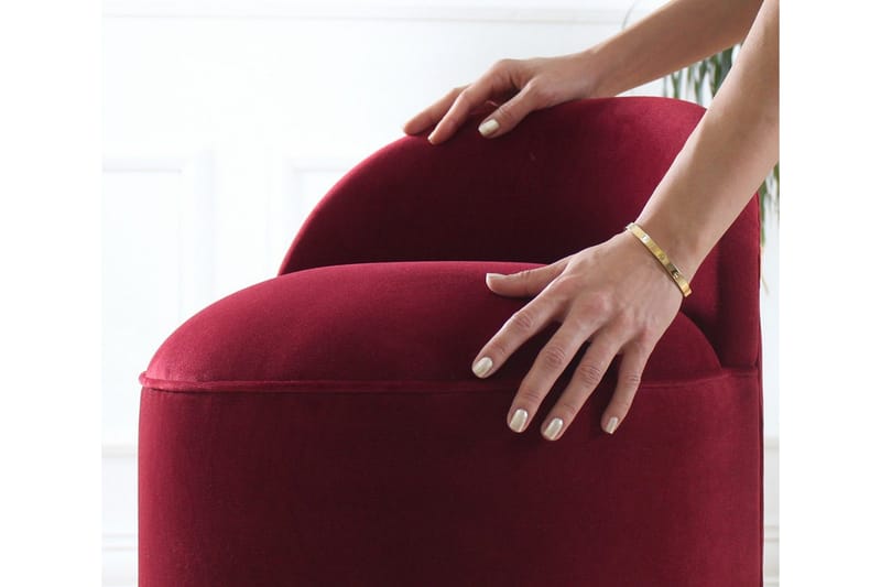 Murwillumbah Sittpuff 45 cm - Röd - Möbler - Stolar & fåtöljer - Pall & puff - Sittpuff