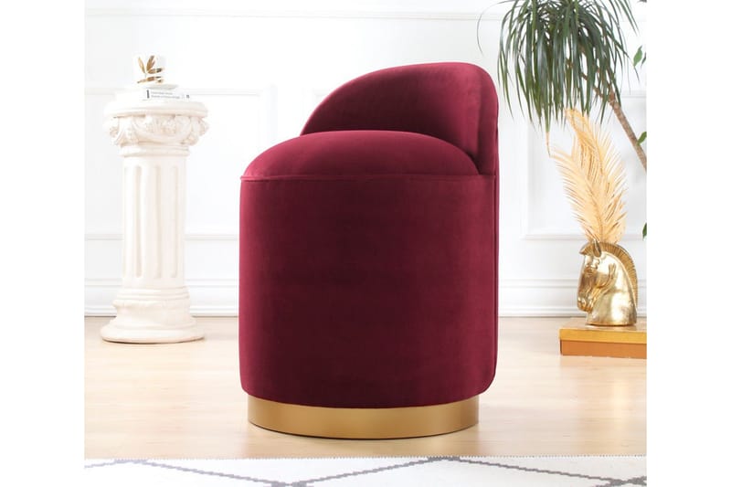 Murwillumbah Sittpuff 45 cm - Röd - Möbler - Stolar & fåtöljer - Pall & puff - Sittpuff