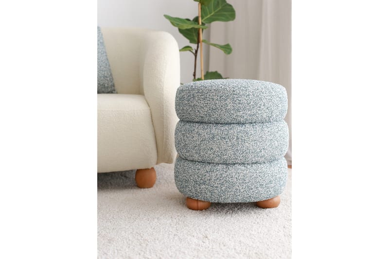 Musibat Sittpuff 42 cm - Blå - Möbler - Stolar & fåtöljer - Pall & puff - Sittpuff