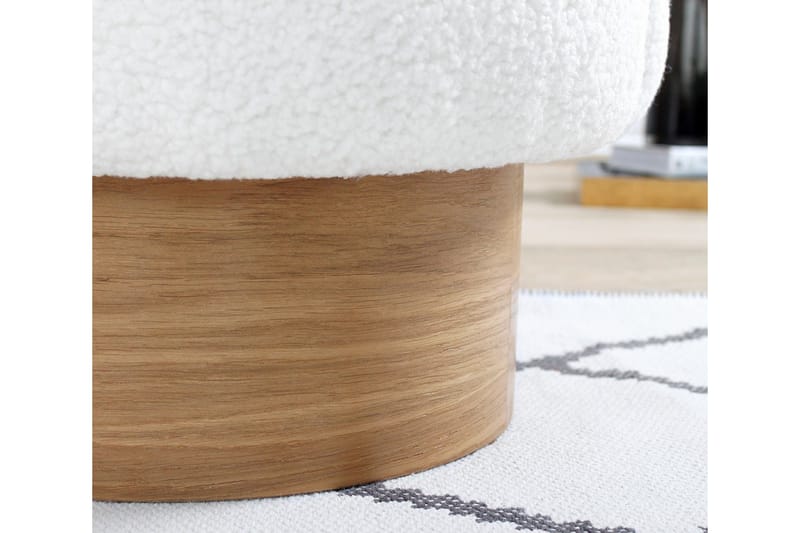Nadem Sittpuff 47 cm - Vit - Möbler - Stolar & fåtöljer - Pall & puff - Sittpuff