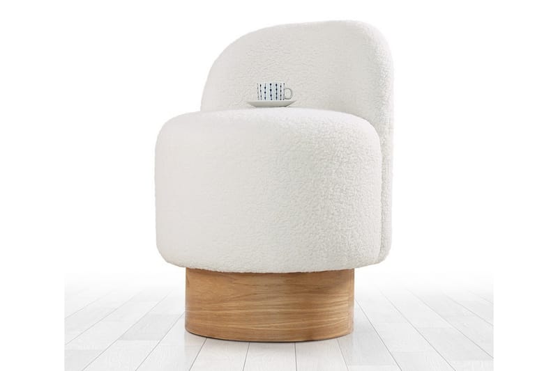 Nadem Sittpuff 47 cm - Vit - Möbler - Stolar & fåtöljer - Pall & puff - Sittpuff