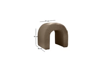 Nagar Sittpuff 51 cm - Brun - Möbler - Stolar & fåtöljer - Pall & puff - Sittpuff