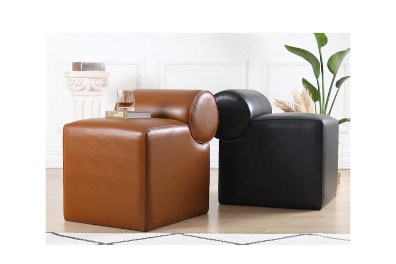 Nahar Sittpuff 45 cm - Brun - Möbler - Stolar & fåtöljer - Pall & puff - Sittpuff