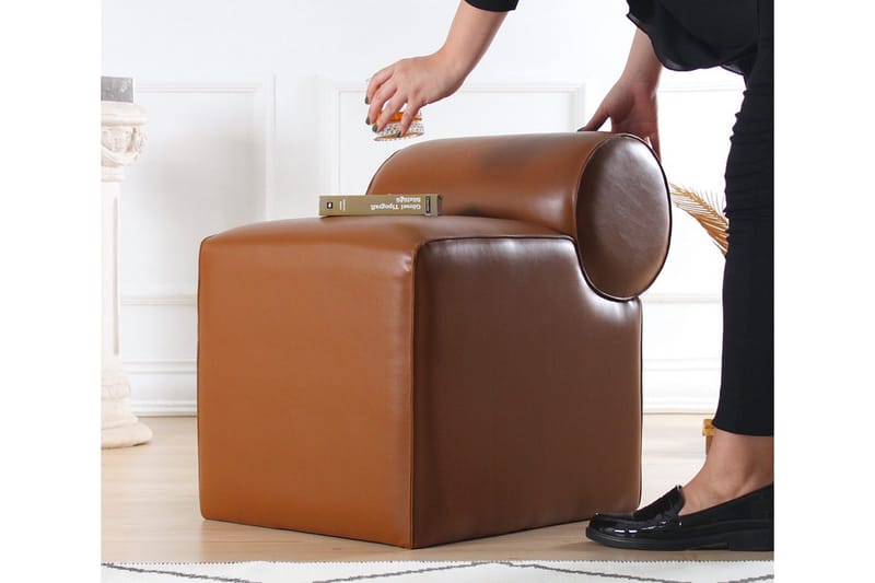 Nahar Sittpuff 45 cm, Brun